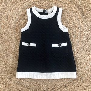 Baby Gap Navy and White Quilted Dress